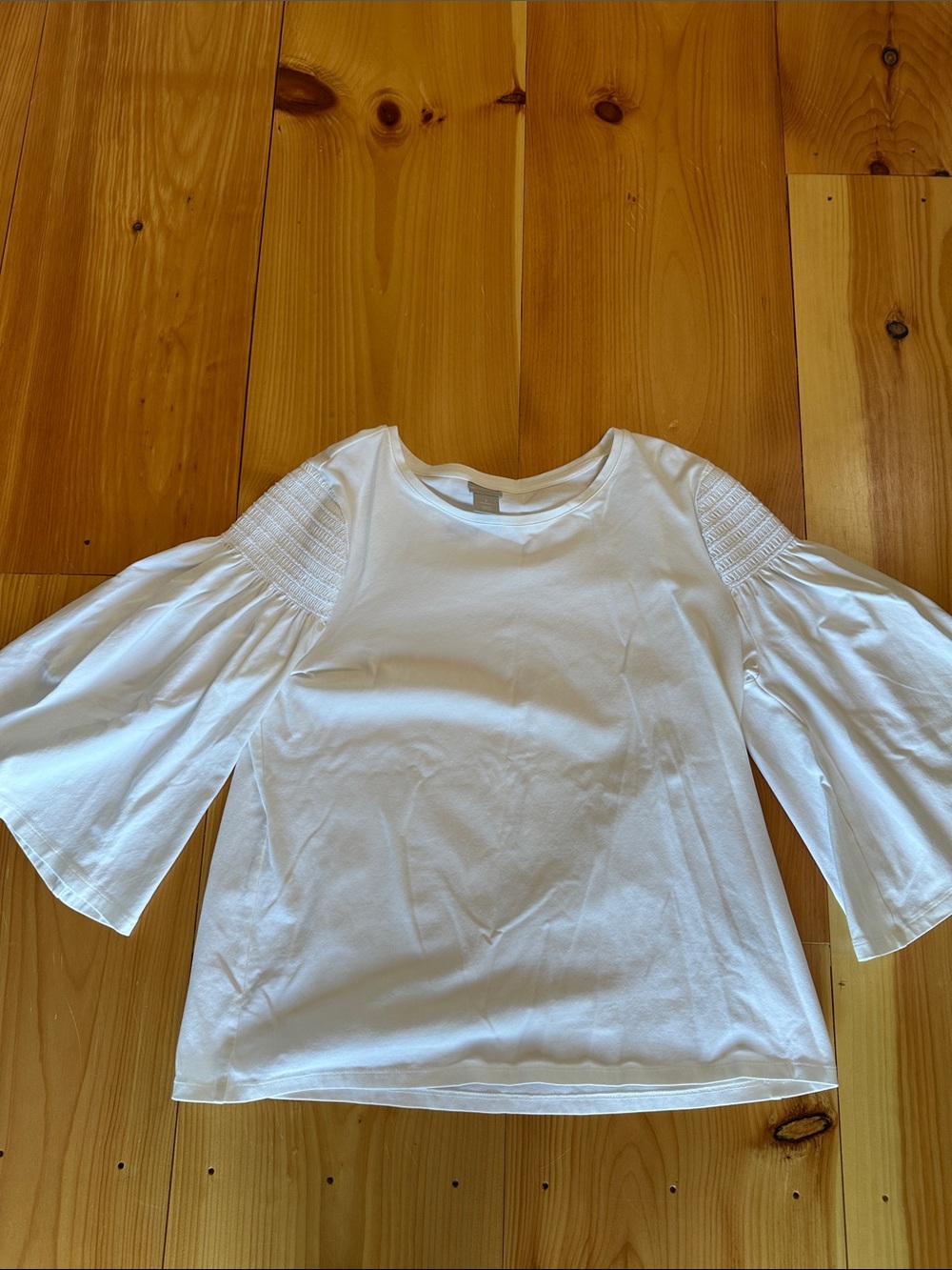 Chico's White Scoop Neck Knit Top